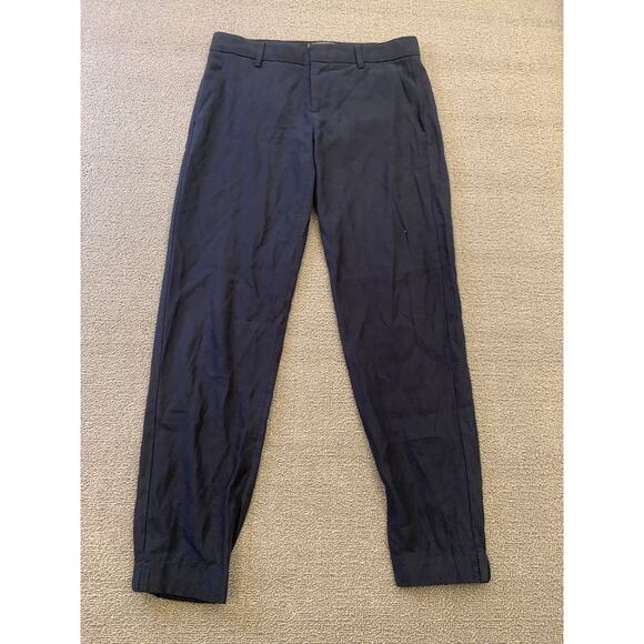 Vince Women's 0 Black Cropped Pants Ankle Trousers - Picture 1 of 15
